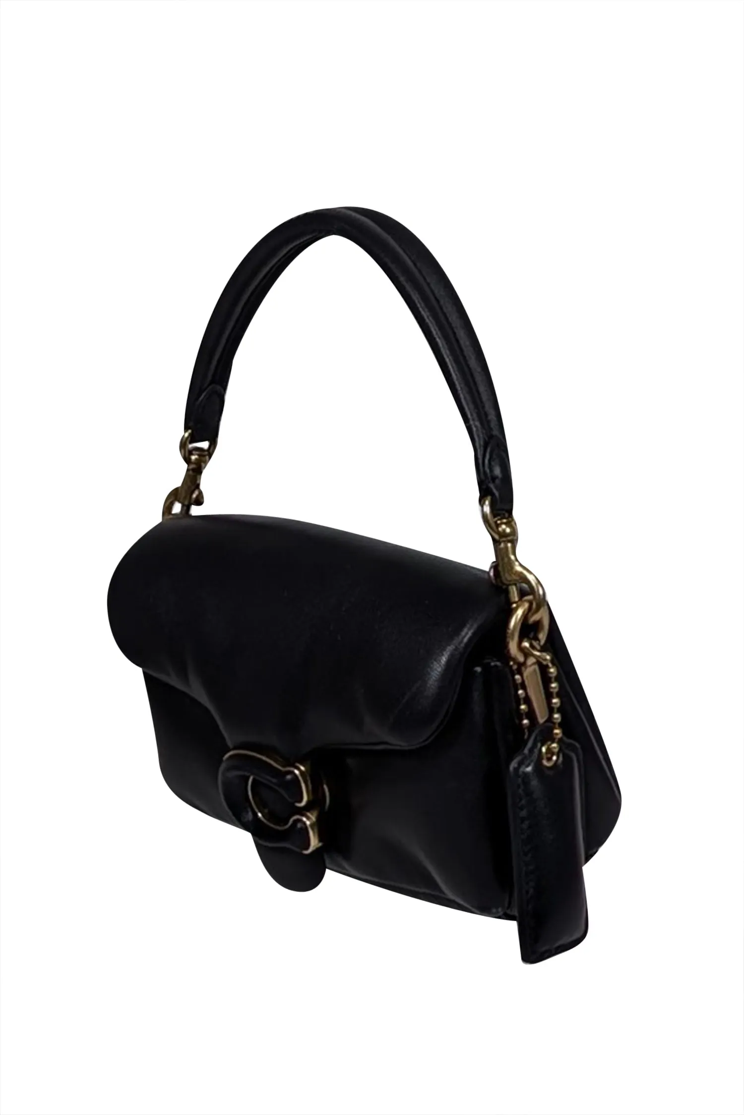 Coach - Black Leather Pillow Tabby Mini Bag