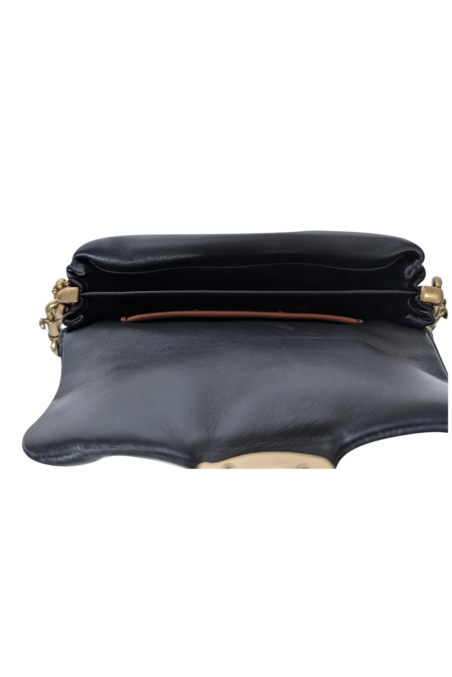 Coach - Black Leather Pillow Tabby Mini Bag