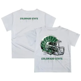 Colorado State Rams Infant White Dripping Helmet T-Shirt