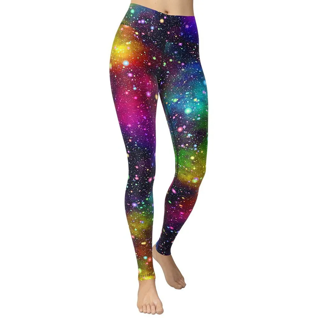 Colorful Universe Yoga Leggings