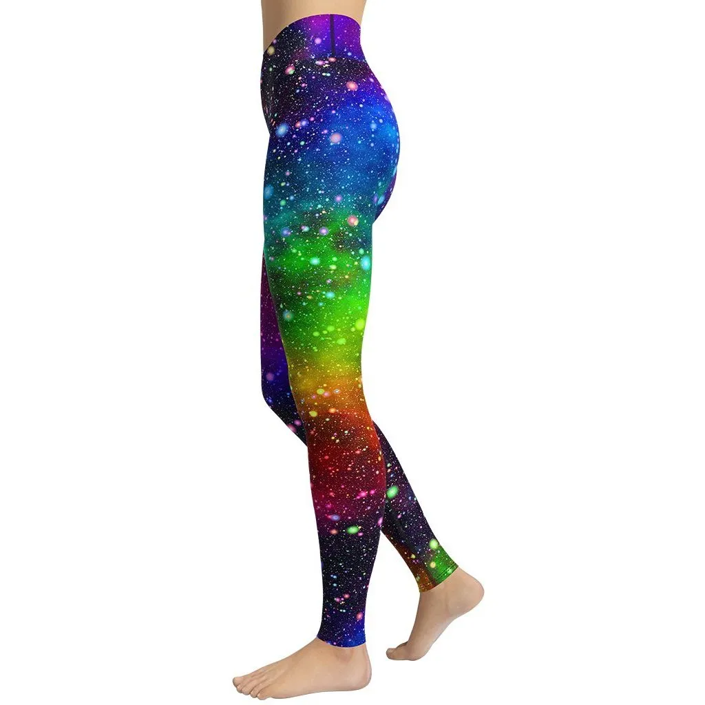 Colorful Universe Yoga Leggings