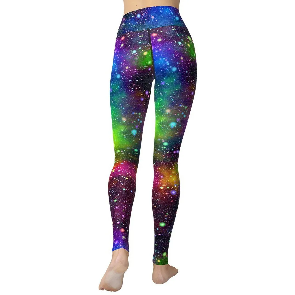 Colorful Universe Yoga Leggings