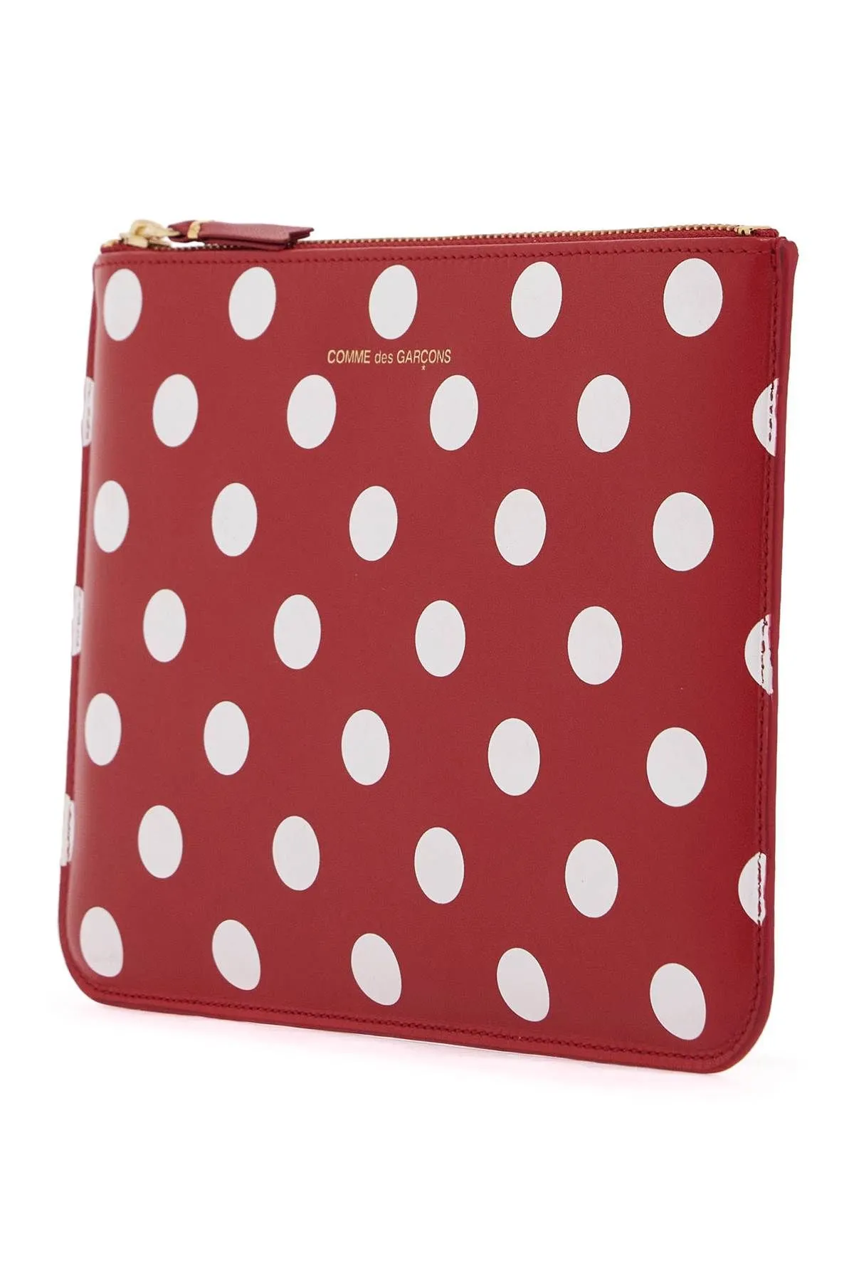 Comme Des Garcons Wallet    Comme Des Garcons Wallet 'Polka Dot Leather Pouch Bag