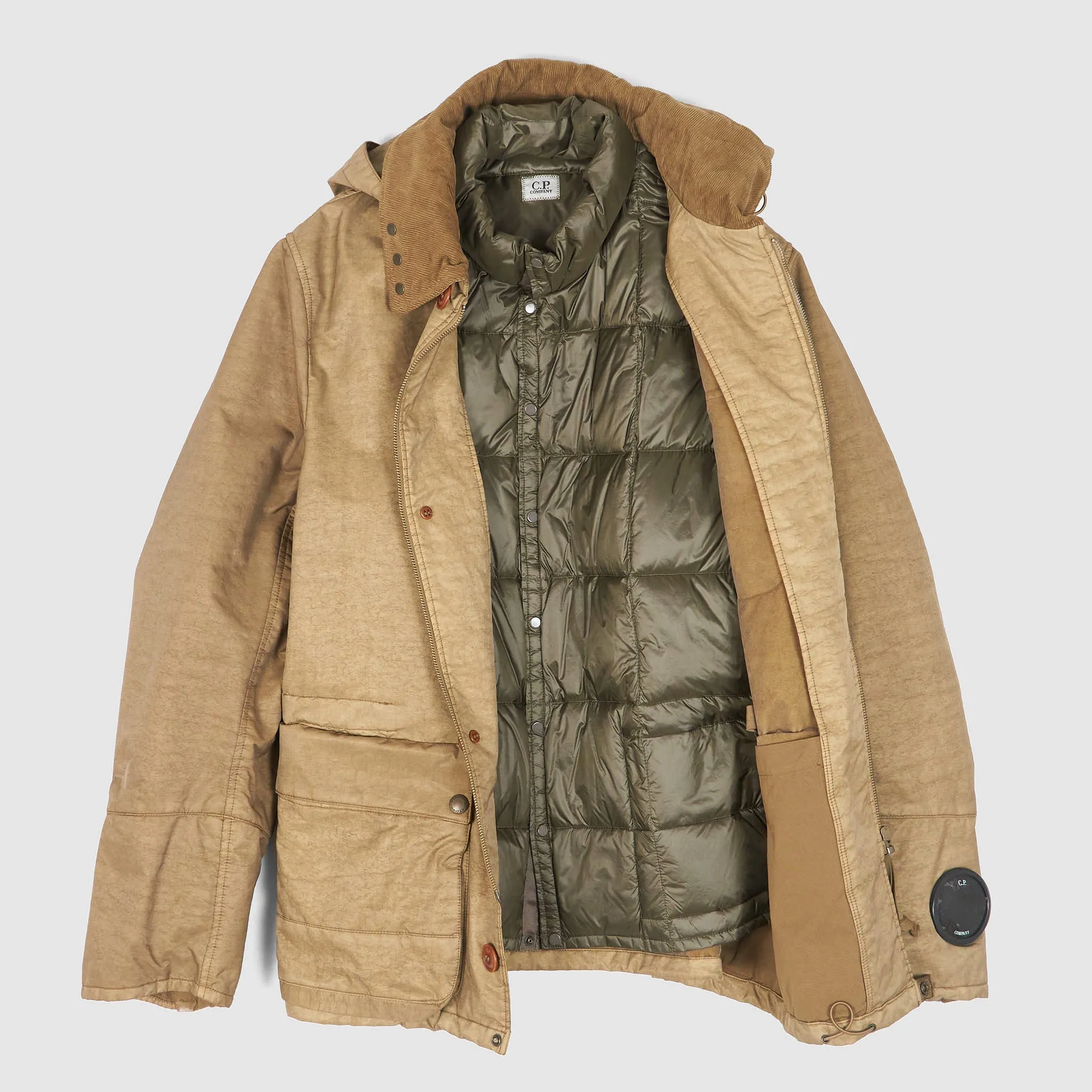 C.P Company Goggles Short Parka Car Coat