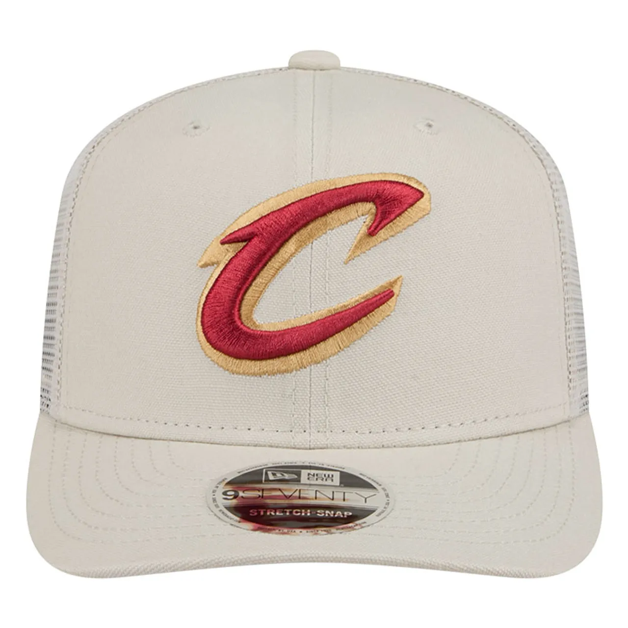 Cream Script C Canvas Trucker Hat