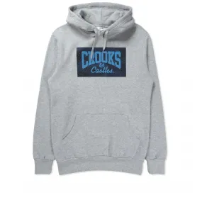 Crooks & Castles Tiger Speckle Logo Pullover Hooded Sweatshirt (Heather Grey)