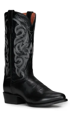 Dan Post Men's Black Marble Round Toe Cowboy Boot