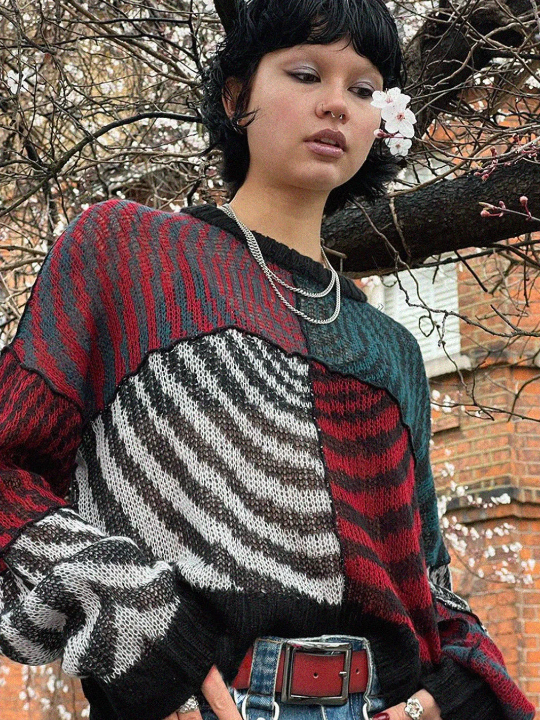 DESCEND KNITTED JUMPER