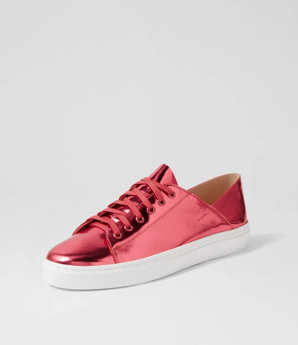 DIANA FERRARI Oaks Guava Metallic Leather Sneakers