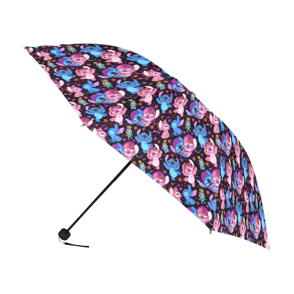 Disney Lilo And Stitch Angel Anti-UV Foldable Umbrella