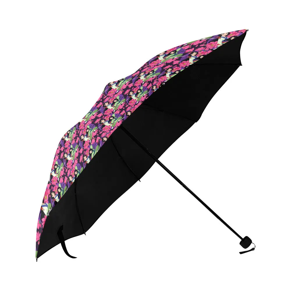 Disney Mulan Blooming Flowers Anti-UV Foldable Umbrella