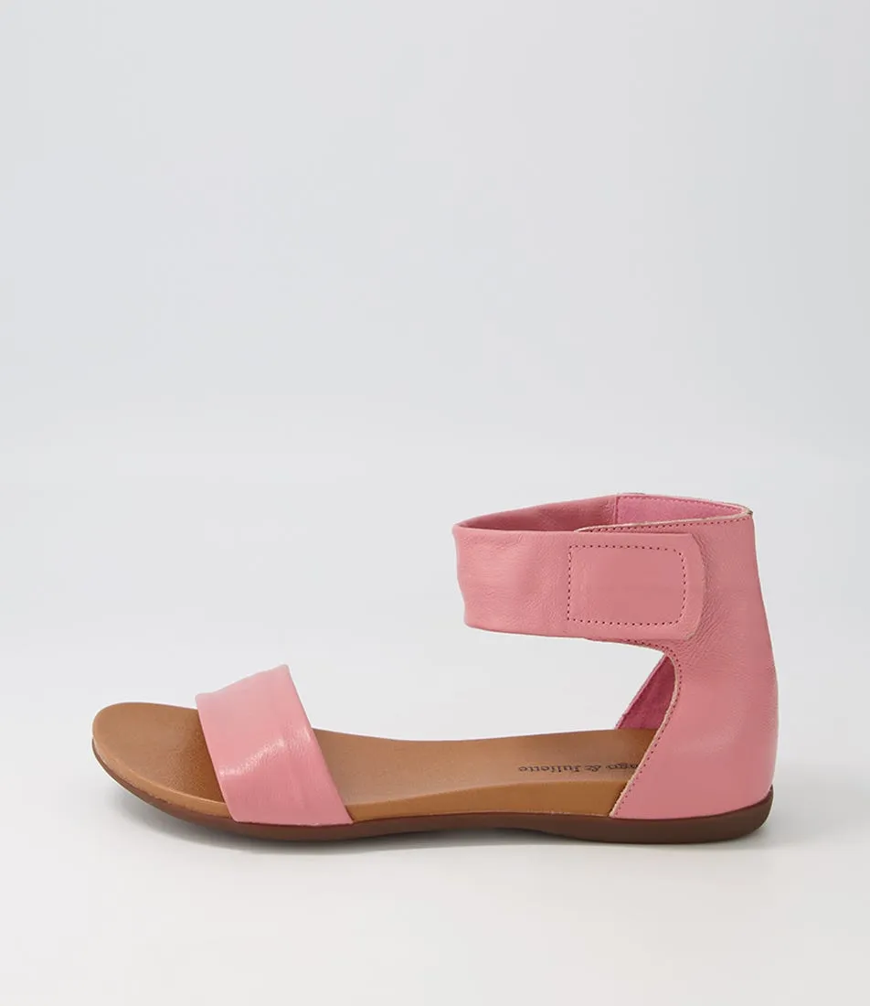 DJANGO & JULIETTE Benita Pretty Pink Leather Sandals