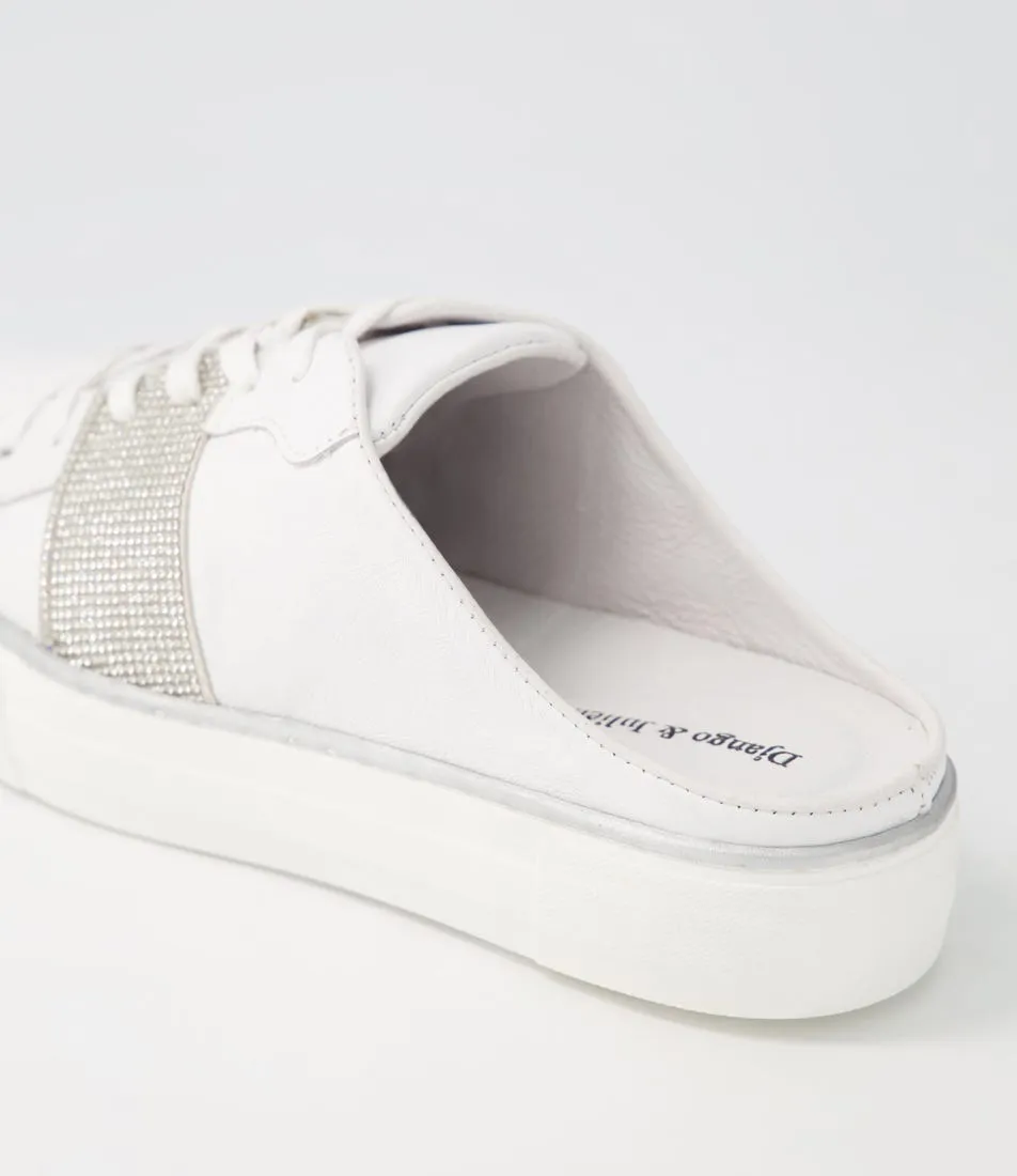 DJANGO & JULIETTE Faimos White Leather Sneakers