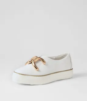 DJANGO & JULIETTE Fillo White Leather Sneakers