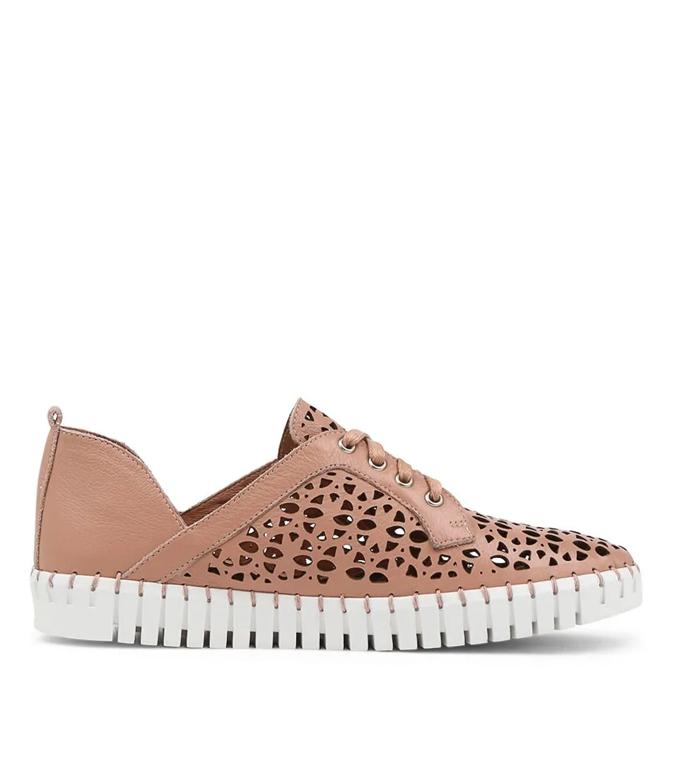 DJANGO & JULIETTE Haifa Mushroom Leather Sneakers Ws