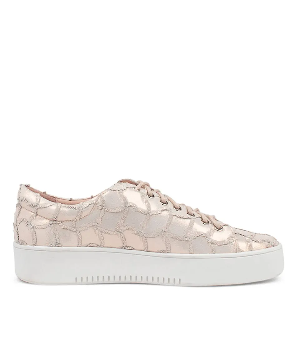 DJANGO & JULIETTE Laila Nude Frill Leather Sneakers