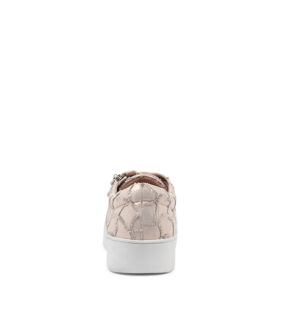 DJANGO & JULIETTE Laila Nude Frill Leather Sneakers