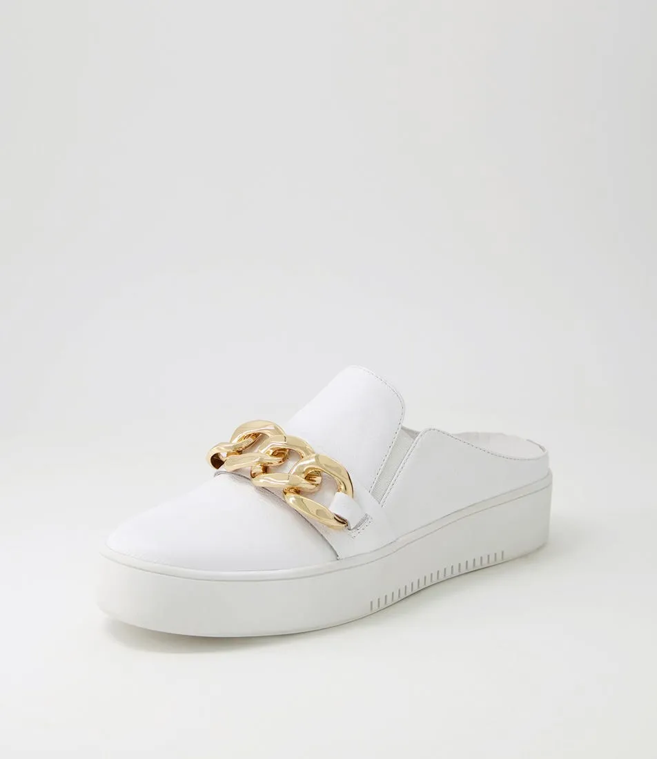 DJANGO & JULIETTE Loyde White Leather Sneakers