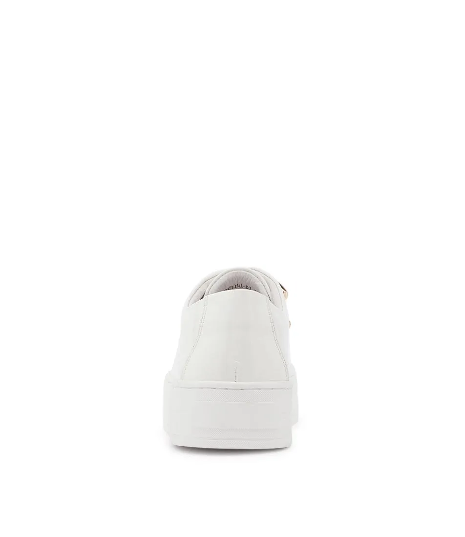 DJANGO & JULIETTE Shelina White Patent Leather Sneakers