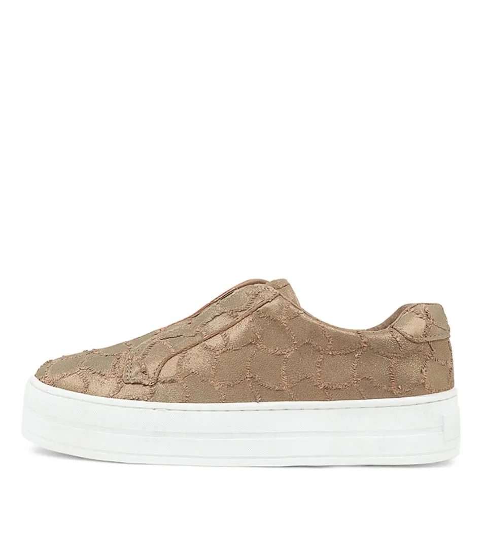 DJANGO & JULIETTE Shia Nutmeg Frill Leather Sneakers