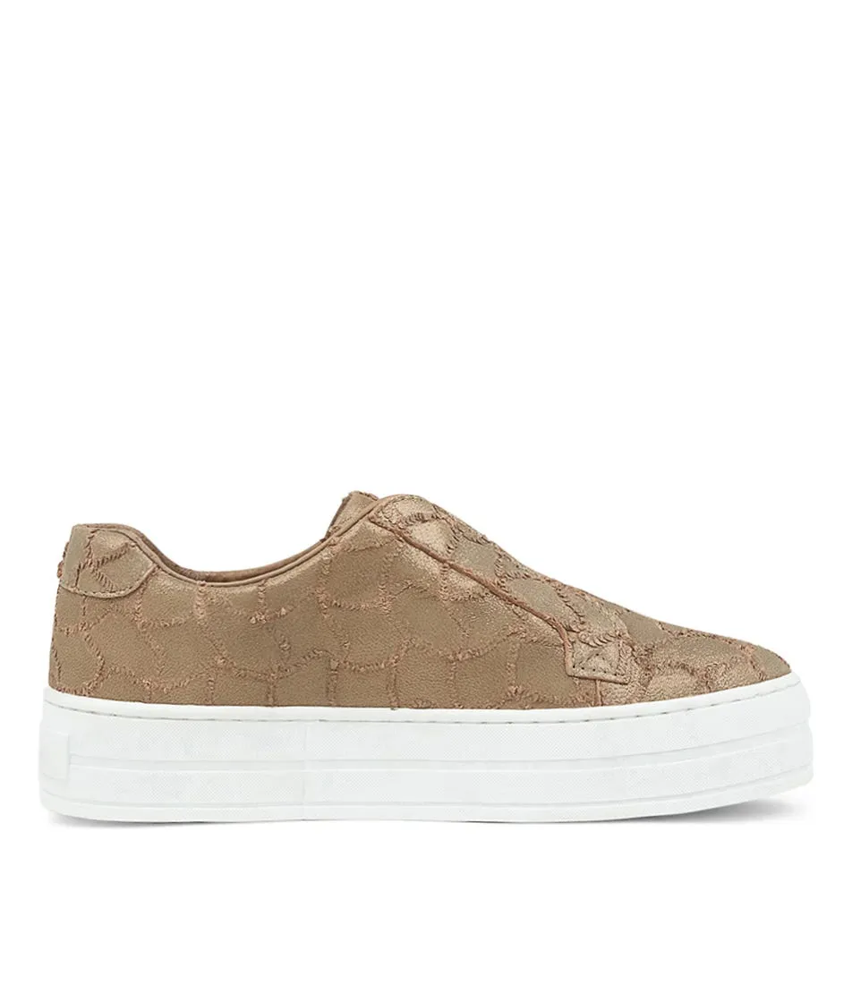 DJANGO & JULIETTE Shia Nutmeg Frill Leather Sneakers