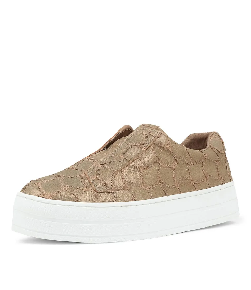 DJANGO & JULIETTE Shia Nutmeg Frill Leather Sneakers