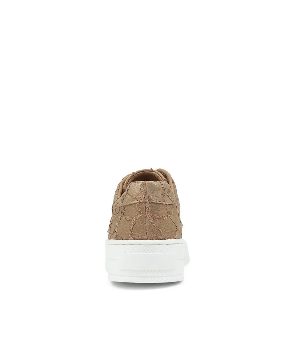 DJANGO & JULIETTE Shia Nutmeg Frill Leather Sneakers