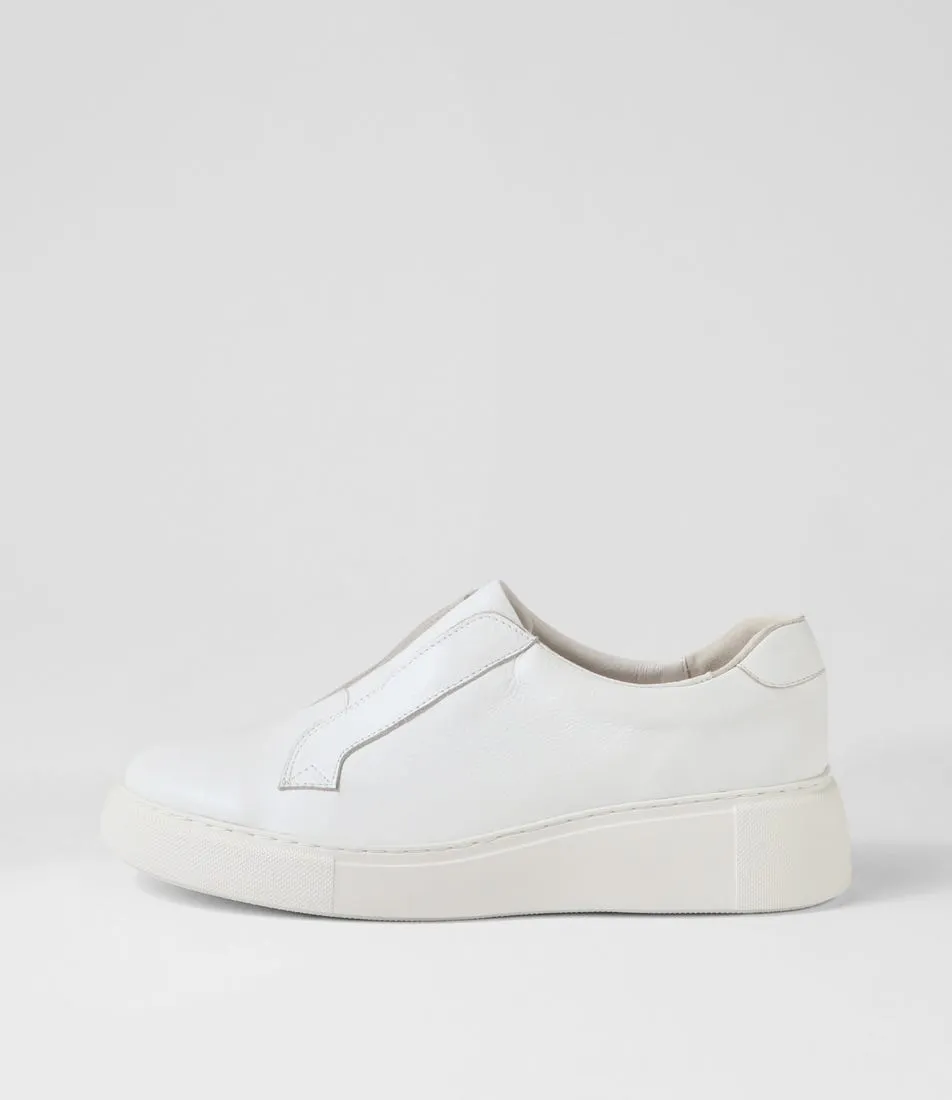 DJANGO & JULIETTE Yiara White Leather Sneakers