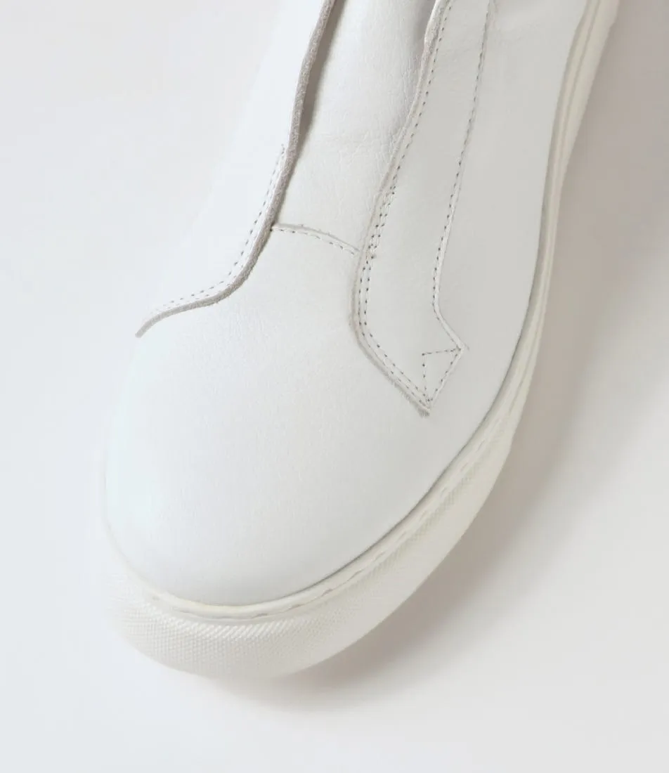 DJANGO & JULIETTE Yiara White Leather Sneakers