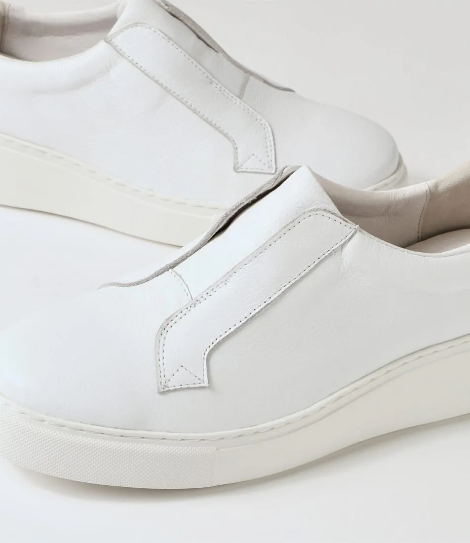 DJANGO & JULIETTE Yiara White Leather Sneakers