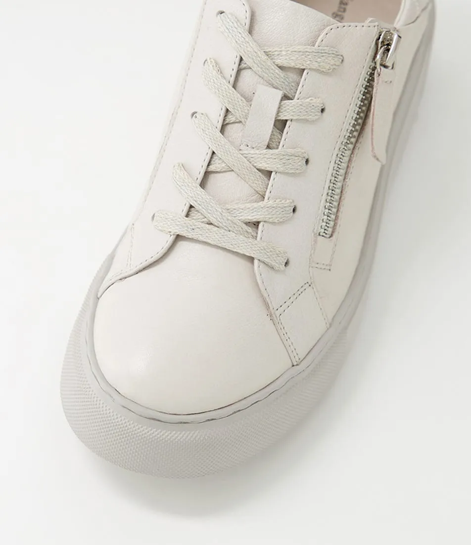 DJANGO & JULIETTE Yurke Ivory Leather Sneakers