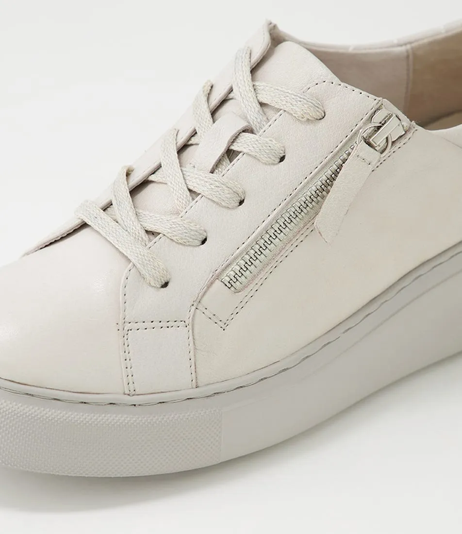 DJANGO & JULIETTE Yurke Ivory Leather Sneakers