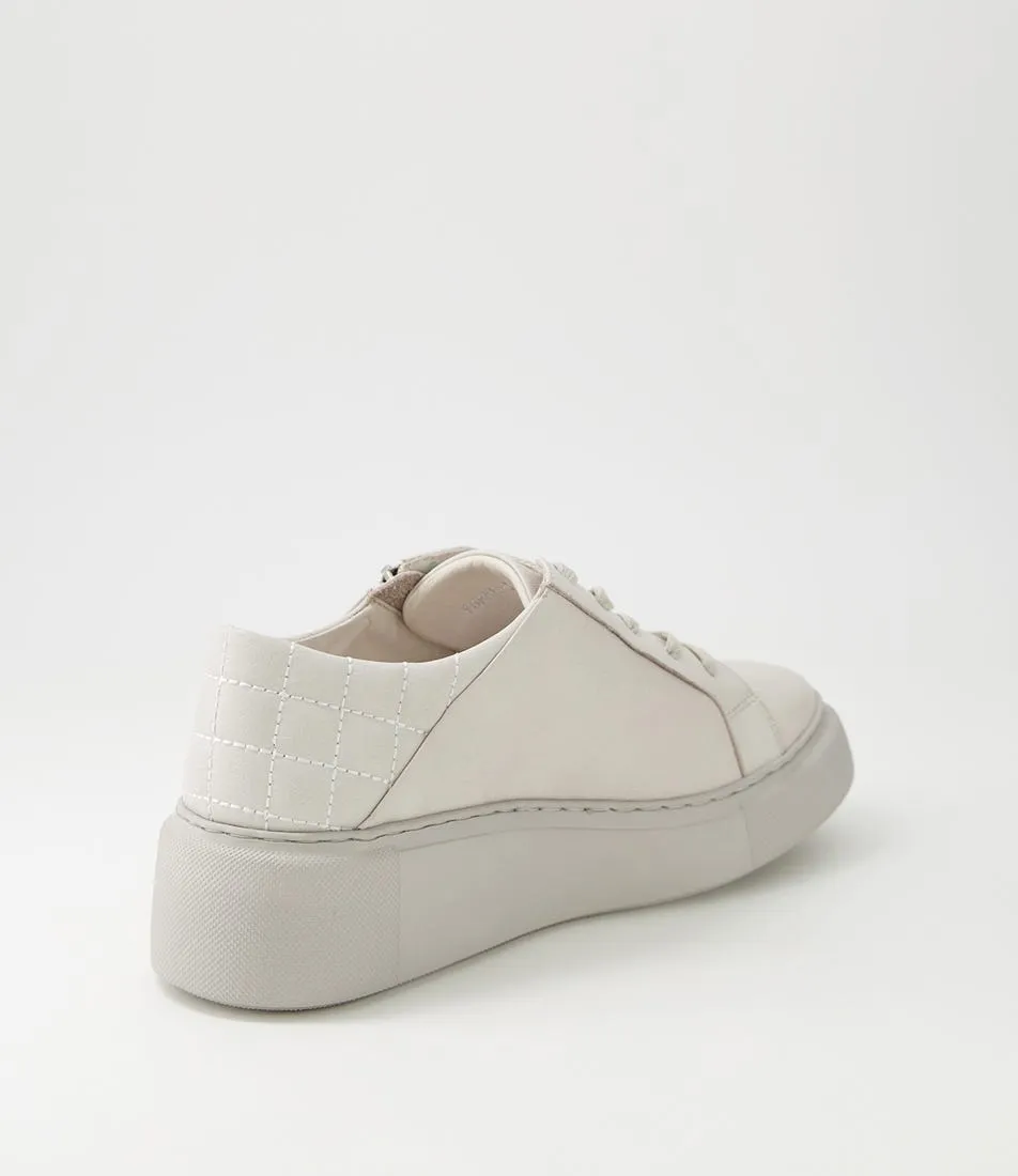 DJANGO & JULIETTE Yurke Ivory Leather Sneakers