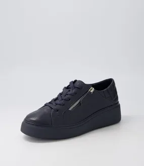 DJANGO & JULIETTE Yurke Navy Leather Sneakers