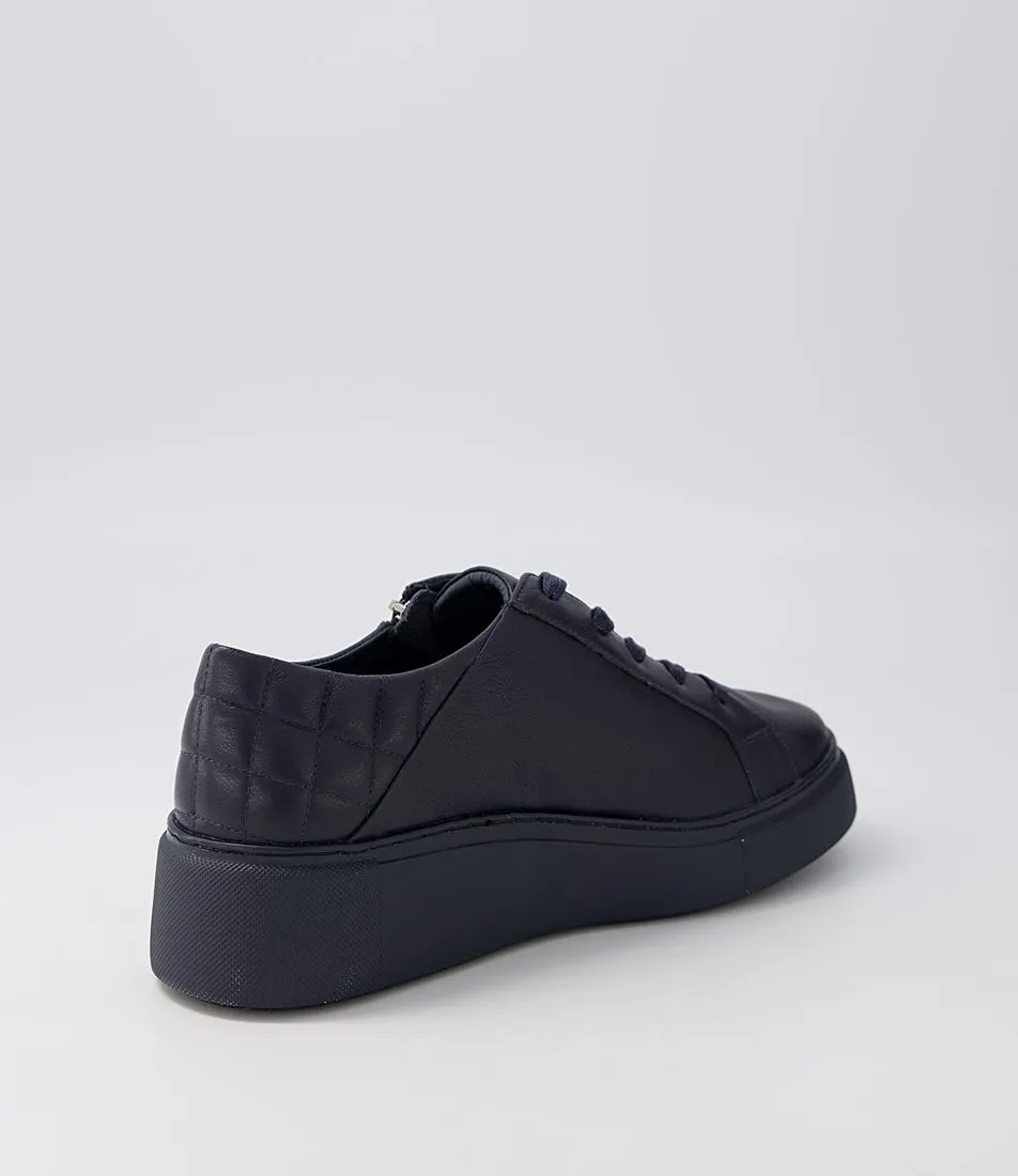 DJANGO & JULIETTE Yurke Navy Leather Sneakers