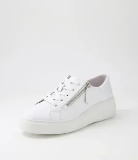 DJANGO & JULIETTE Yurke White Patent Leather Sneakers