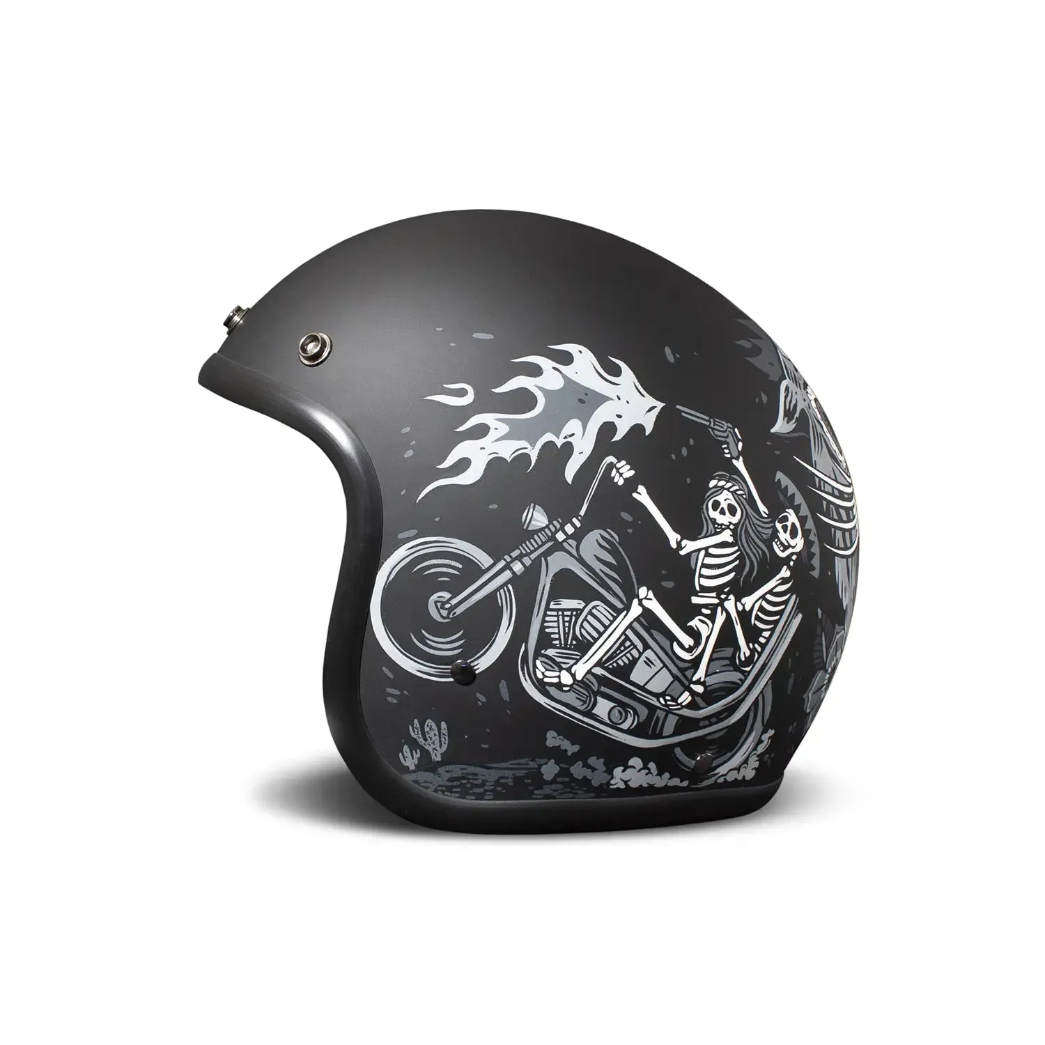 DMD Ghost Rider Open Face Vintage Helmet