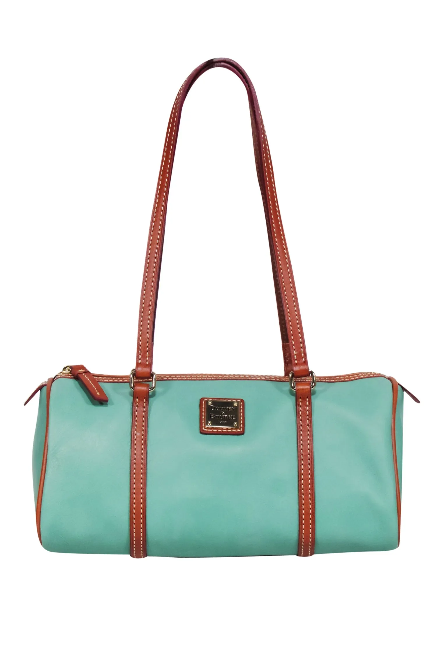 Dooney & Bourke - Jade Green Leather Barrel Bag