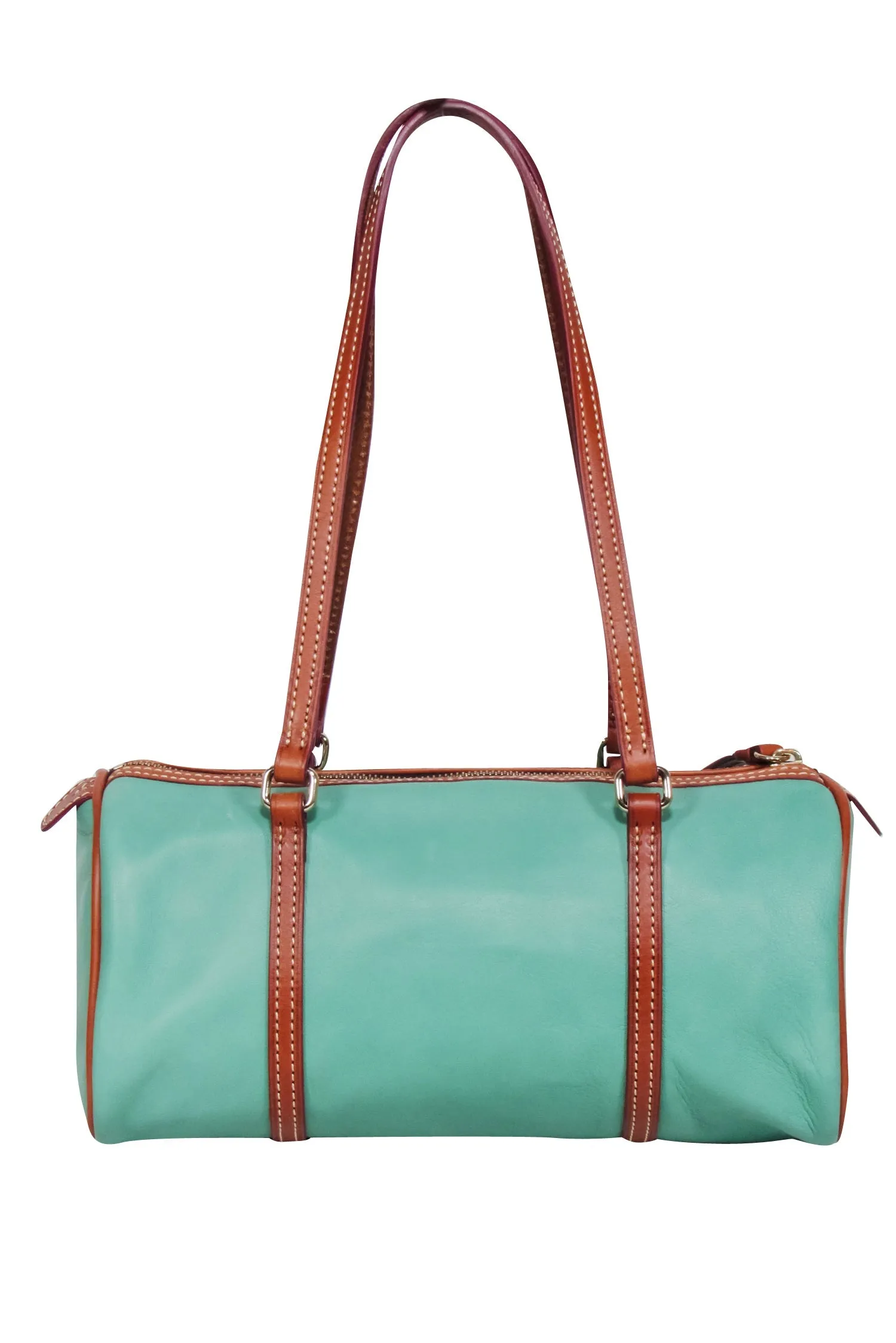 Dooney & Bourke - Jade Green Leather Barrel Bag