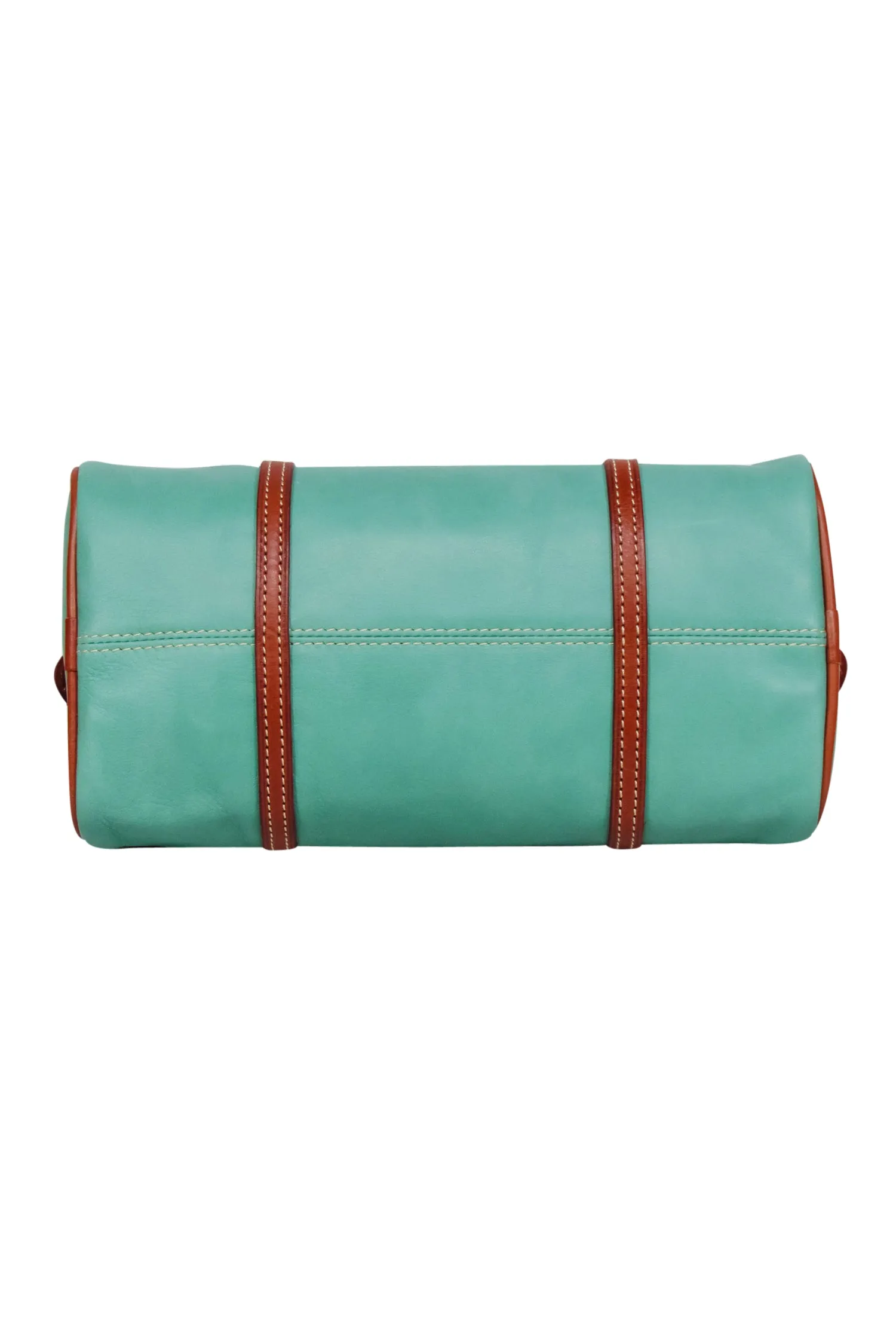 Dooney & Bourke - Jade Green Leather Barrel Bag