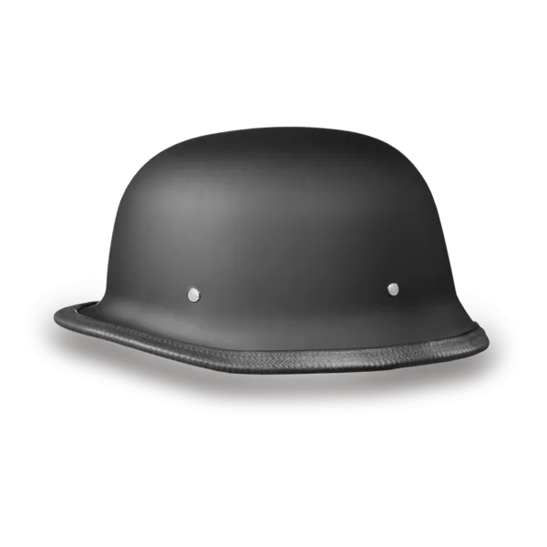 D.O.T German Motorcycle Helmet - Dull Black