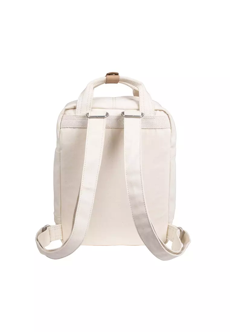 Doughnut Macaroon Mini Organic Cotton Series Beige Backpack