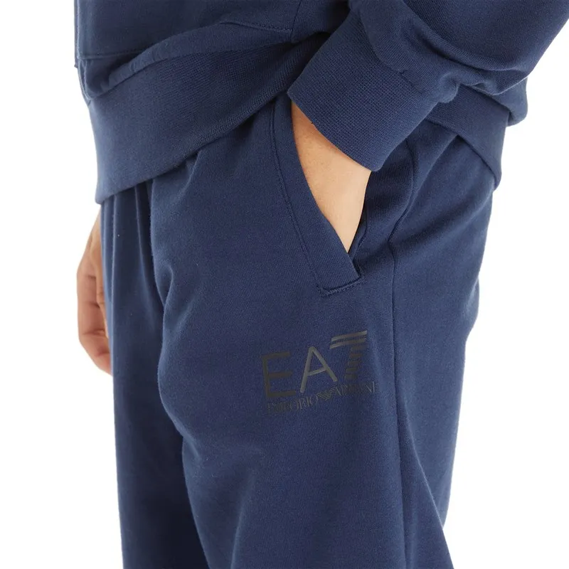 EA7 Boys Emporio Armani Hoodie And Joggers Tracksuit Navy Blue