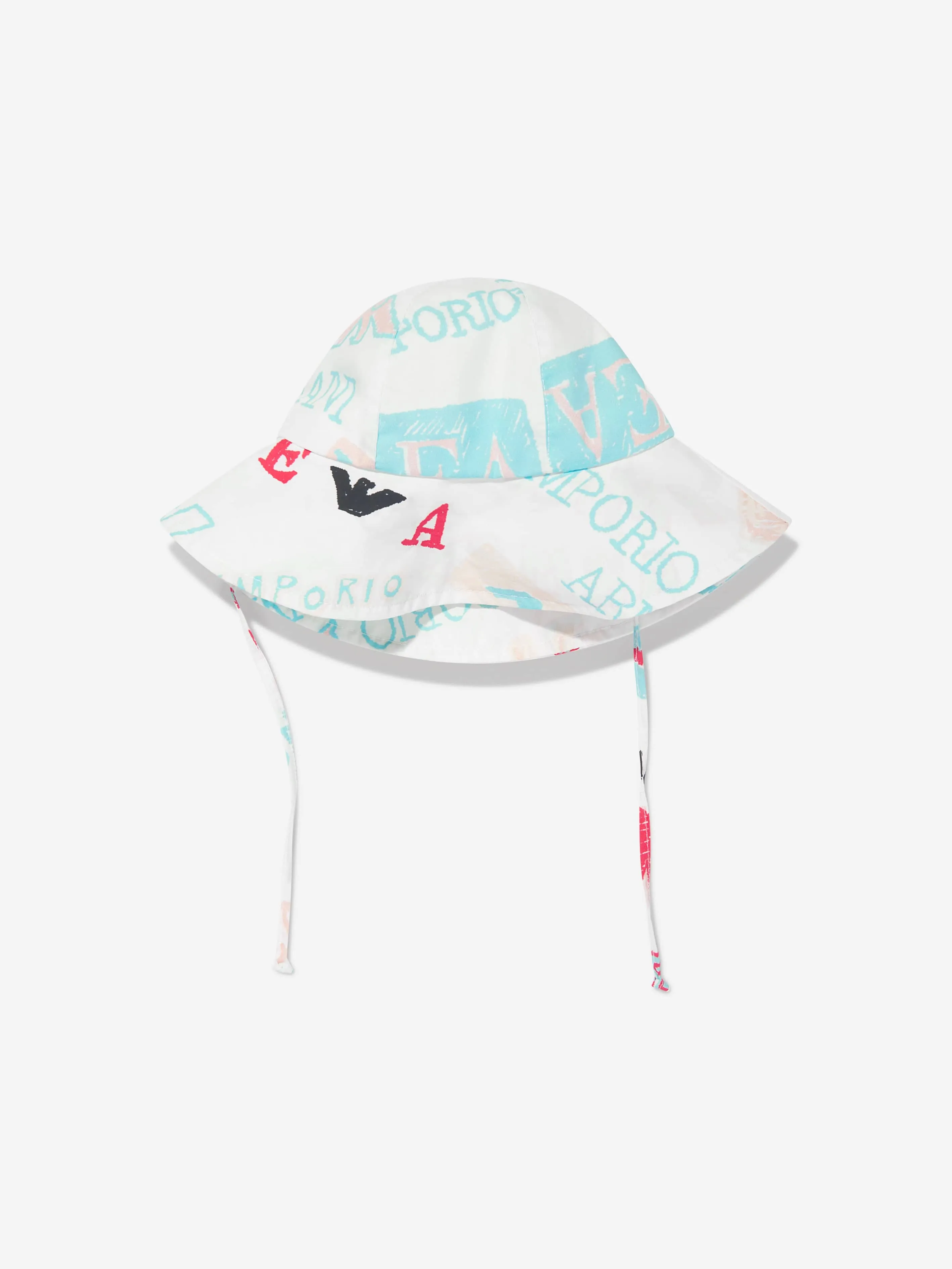 Emporio Armani Girls Logo Hat in White