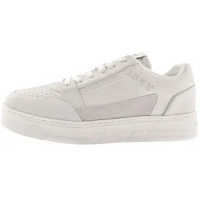 Emporio Armani Logo Trainers Off White