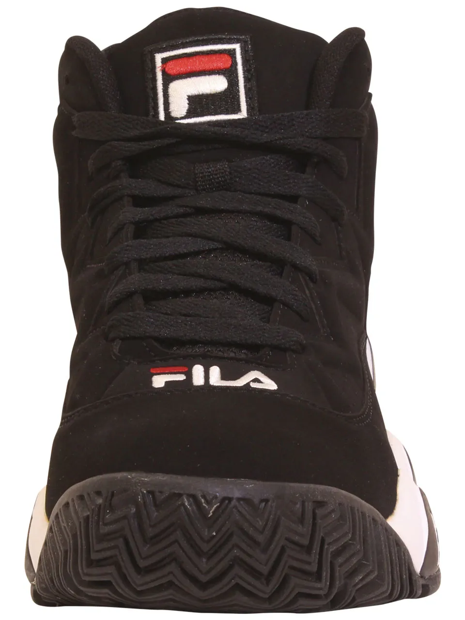 Fila Men's MB Sneakers High Top Black/White/Red Sz: 12 1VB90140