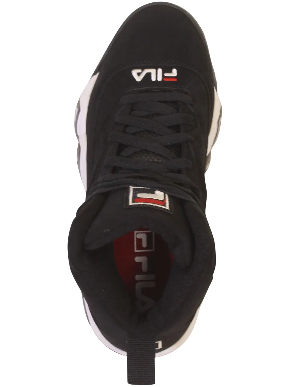 Fila Men's MB Sneakers High Top Black/White/Red Sz: 12 1VB90140