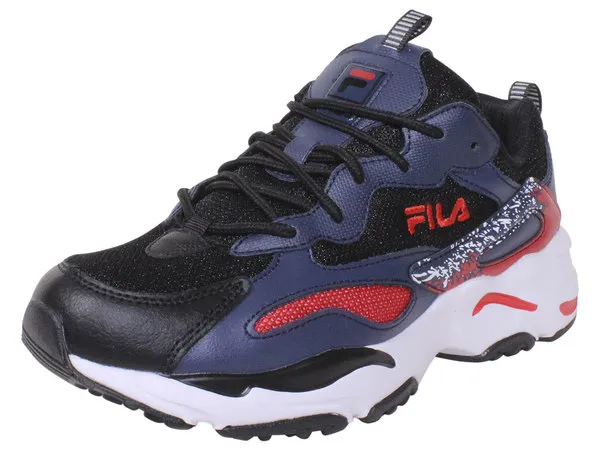 Fila Men's Ray-Tracer-2 Sneakers Black/White/DSBL Sz: 10.5 1RM01230