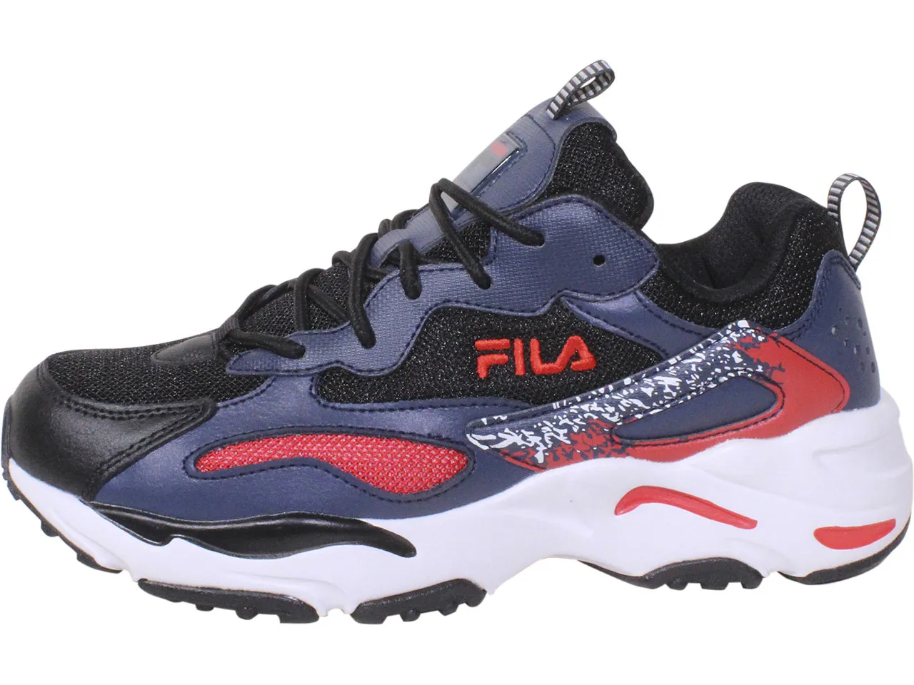 Fila Men's Ray-Tracer-2 Sneakers Black/White/DSBL Sz: 10.5 1RM01230