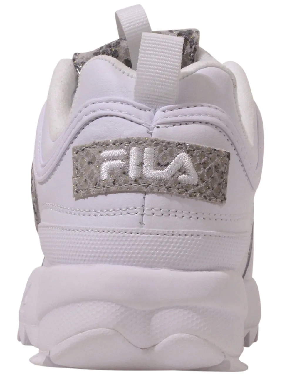 Fila Women's Disruptor-II-Snake Sneakers White/White/Highrise Sz: 10 5XM01137